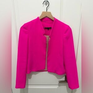 Evenuel Neon Pink Crop Blazer